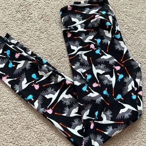 LuLaRoe Stork Maternity/OBGYN print legging